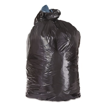 PRODUCTS | Trinity Plastics 100486 23 in. x 46 in. 45 gal. 1.6 mil Flat Pack Low-Density Can Liners - Black (100/Carton)