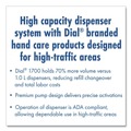 Soap Dispensers | Dial Professional 20078 Dial 1700 12.66 in. x 7.07 in. x 3.95 in. 1.7 Liter Manual Dispenser - Pearl (3/Carton) image number 4