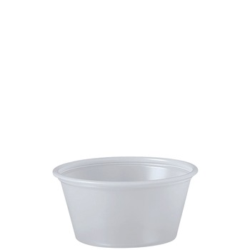 Dart P200N 2 oz. Polystyrene Portion Cups - Translucent (2500/Carton)
