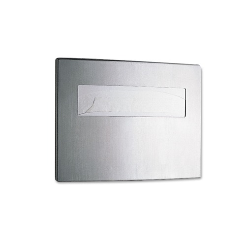 Toilet Seat Cover Dispensers | Bobrick B-4221 15.75 in. x 2.25 in. x 11.25 in. Stainless Steel Toilet Seat Cover Dispenser - Satin Finish image number 0