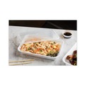 Food Containers & Lids | Pactiv Corp. NC838 Newspring VERSAtainer 5 x 7.25 x 2.63 24 oz Plastic Microwavable Containers - White/Clear (150/Carton) image number 3