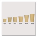 Cups | Karat C-KRC510 10 oz Ripple Hot Cups - Kraft/White (500/Carton) image number 4
