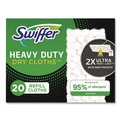 Floor Dusters & Accessories | Swiffer 80314634 10.3 in. x 7.8 in. Heavy-Duty Dry Refill Cloths - White (80/Carton) image number 3