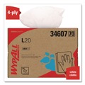 Cleaning Cloths & Wipes | WypAll 34607 176/Box L20 Brag Box Wipers - White image number 3
