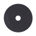 Floor Pads-Stripping | Boardwalk BWK4018BLA 18 in. Diameter Stripping Floor Pads - Black (5/Carton) image number 0