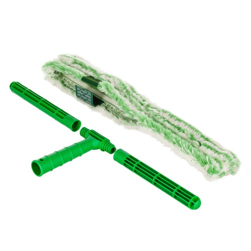 Squeegees | Unger UNGMC450 18 in. Wide Sleeve Monsoon Plus StripWasher Complete with Plastic Handle - Green/White (10/Carton) image number 0
