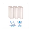 High-Density Trash Bags | Boardwalk V7658ENKR01 38 in. x 58 in. 60 gal. 19 mic High-Density Can Liners - Natural (150/Carton) image number 4