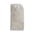 Mop Heads | Boardwalk BWK2032CEA #32 Cut-End Cotton Wet Mop Head - White image number 1