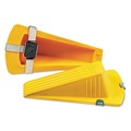 Doorstops | Master Caster 00967 Giant Foot 3.5 in. W x 6.75 in. D x 2 in. H No-Slip Rubber Wedge Magnetic Doorstop - Yellow image number 2