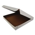 Pizza Boxes | SCT SCH 1465 14 in. x 14 in. x 1.88 in. Paper Lock-Corner Pizza Boxes - White (100/Carton) image number 1