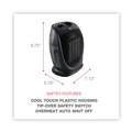 Facility Heaters | Alera ALEHECH09 1500 W 7.12 in. x 5.87 in. x 8.75 in. Ceramic Heater - Black image number 4