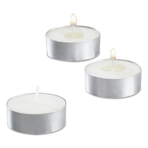 Candles | Sterno STE 40100 5 Hour Burn 0.5 in. Tealight Candle - White (500/Carton) image number 0