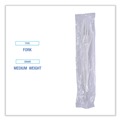 Disposable Forks | Boardwalk BWKFORKIW Mediumweight Wrapped Polypropylene Fork Cutlery - White (1000/Carton) image number 5