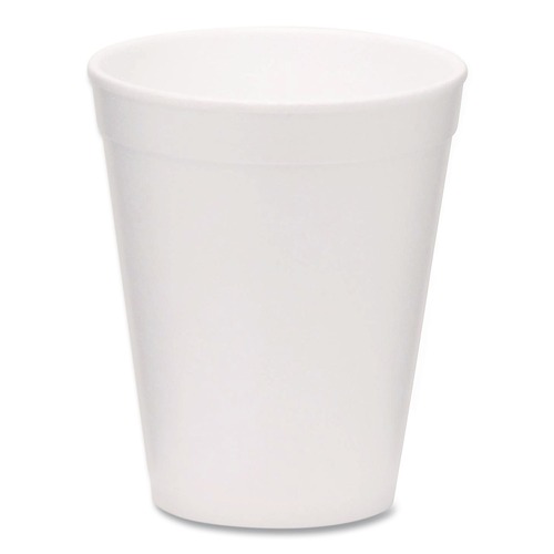Cups | WinCup 221969 10 oz Foam Drink Cups - White (1000/Carton) image number 0