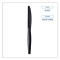 Disposable Knives | Boardwalk BWKKNIHWPPBIW Heavyweight Wrapped Polypropylene Knife - Black (1000/Carton) image number 7