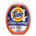 Laundry Detergents | Tide 80871258 Hygienic Clean Heavy 10x Duty Power Pods 76 oz. Tub HE Compatible Laundry Detergent - Original Scent (4/Carton) image number 1