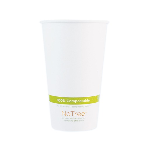 Cups | World Centric CUSU20 20 oz. NoTree Paper Hot Cups - Natural (1000/Carton) image number 0