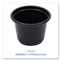 Cups | Boardwalk BWKPRTN1BL 1 oz. Polypropylene Souffle/Portion Cups - Black (2500/Carton) image number 3