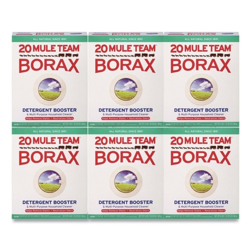 Laundry Detergents | Dial DIA 00201 4 lb Box 20 Mule Team Borax Powdered Laundry Booster (6/Carton) image number 0