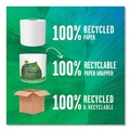Cleaning Cloths & Wipes | Seventh Generation 137038 2-Ply Septic Safe Individually Wrapped Rolls 100 Percent Recycled Bathroom Tissue - White (60/Carton) image number 3