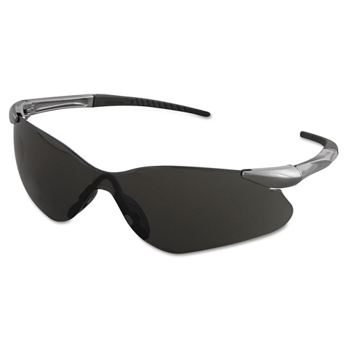 Eye Protection | Ansell 25704 Nemesis VL Safety Glasses - Gunmetal Frame, Smoke Uncoated Lens image number 0