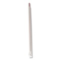 Straws/Stems/Sticks | Boardwalk BWKGSTW775RW 7.75 in. Wrapped Giant Polypropylene Straws - Red/White Striped (7200/Carton) image number 4