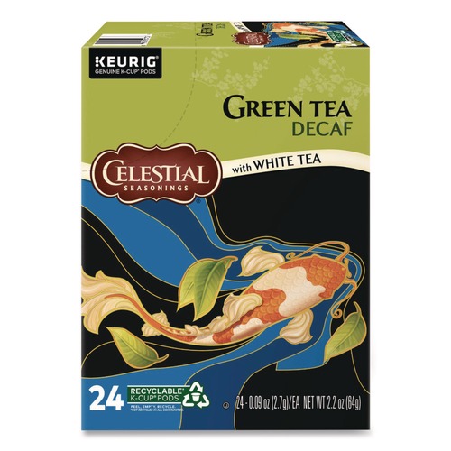 Tea | Celestial Seasonings 5000330012 Decaffeinated Green Tea K-Cups (24/Box) image number 0