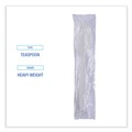 Disposable Spoons | Boardwalk BWKTSHWPPWIW Heavyweight Wrapped Polypropylene Teaspoon Cutlery - White (1000/Carton) image number 5