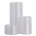 Cup Lids | Boardwalk BWKPETSTRAW 16 oz. - 24 oz. PET Cold Cup Lids - Clear (1000/Carton) image number 1