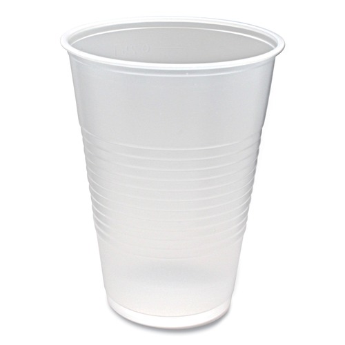 Cups | Fabri-Kal 000000000009508026 RK 10 oz Ribbed Cold Drink Cups - Clear (100/Sleeve, 25 Sleeves/Carton) image number 0