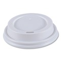 Cup Lids | Boardwalk BWKHOTWH8 Plastic Hot Cup Lids for 8 oz. Hot Cups - White (50/Sleeve, 20 Sleeves/Carton) image number 1