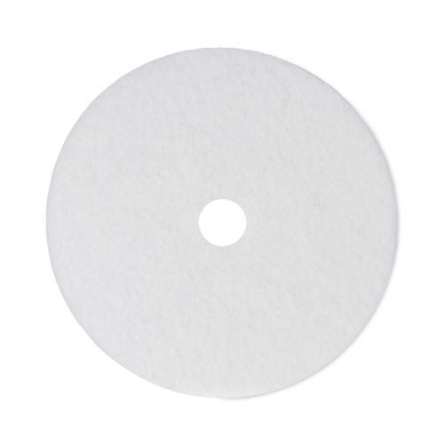 Floor Pads-Cleaning, Buffing & Polishing | Boardwalk BWK4021WHI 21 in. Diameter Polishing Floor Pads - White (5/Carton) image number 0