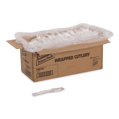 Perforated Roll & Hand Towels | Dixie FMP23C Mediumweight Polypropylene Fork Cutlery - White (1000/Carton) image number 0