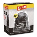 Drawstring & Kitchen Bags | Glad 78952 30 in. x 33 in. 30 gal. 1.05 mil. Drawstring Large Trash Bags - Black (90/Carton) image number 2