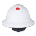 Head & Face Protection | 3M H-801SFR-UV H-800 SecureFit H-Series 4 Point Pressure Diffusion Ratchet Suspension Hard Hats with UV Indicator - White image number 0