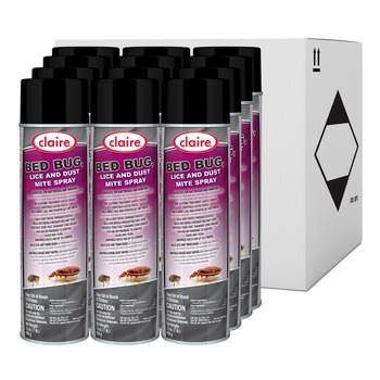  | Claire 1000001197 16 oz. Aerosol Spray Bed Bug Killer (12/Carton)