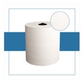 Perforated Roll & Hand Towels | Papernet 410113 7.9 in. x 700 ft. 1-Ply HyTech Seas Hardwound Roll Towels - White (6/Carton) image number 1