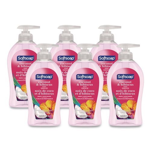Hand Soaps | Softsoap US07157A 11.25 oz Liquid Hand Soap Pumps - Coconut and Hibiscus Scent (6/Carton) image number 0