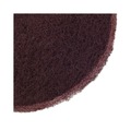 Floor Pads-Stripping | Boardwalk 7100151298 16 in. Diameter Deep Scrub Pads - Maroon (10/Carton) image number 3
