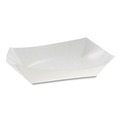 Food Trays & Liners | Pactiv Corp. 000000000000023863 6 in. x 4 in. x 1.5 in. No. 12 Beers Tray Paper Paperboard Food Tray - White (300/Carton) image number 1