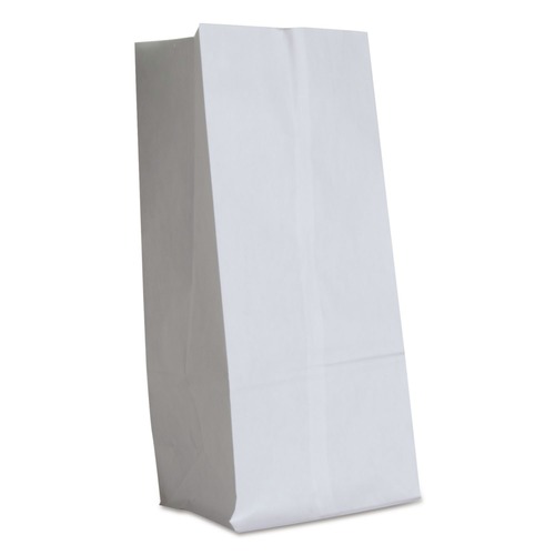 Grocery Bags | Ross & Wallace Paper Products 120316500PK/BL 7.75 in. x 4.75 in. x 16 in. #16 Size Grocery Paper Bags - White (500/Bundle) image number 0
