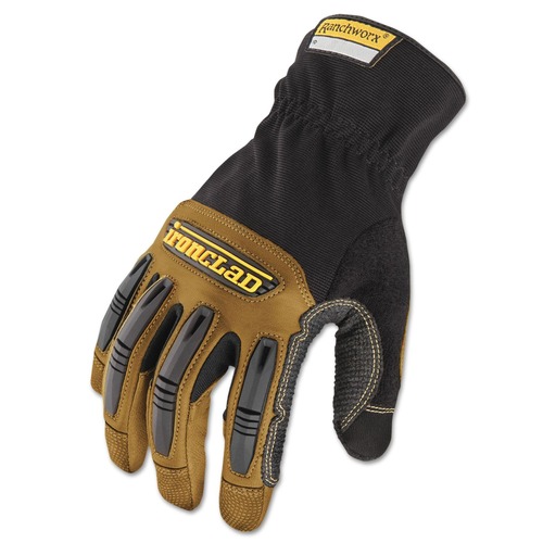 Work & Welding Gloves | Ironclad RWG2-04-L Ranchworx Leather Gloves - Large, Black/Tan (1 Pair) image number 0