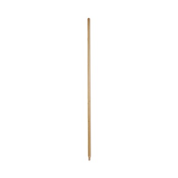 HANDLES AND BRACES | Boardwalk BWK137 Heavy-Duty Threaded End Lacquered Hardwood 1.13 in. Diameter x 60 in. Broom Handle - Natural