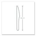 Disposable Knives | Vegware VW-KN6.5 Compostable CPLA Cutlery Knife - White (1000/Carton) image number 2