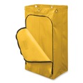 Furniture Cart Accessories | Rubbermaid Commercial 1966719 17.25 in. x 30.5 in. 24 Gallon Zippered Vinyl Cleaning Cart Bag - Yellow image number 4