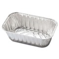 Aluminum Pans & Lids | Handi-Foil HFA 31730 5.72 in. x 3.31 in. x 2.03 in. 1 lbs. Capacity Aluminum Baking Pan (200/Carton) image number 0