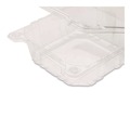 Perforated Roll & Hand Towels | Karat FP-HC66PET-1C PET Plastic Hinged Container 6 x 6 x 3.3 Clear Plastic (500/Carton) image number 4