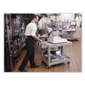 Carts | Rubbermaid Commercial FG452500BLA 25.25 in. x 44 in. x 38.13 in. 500 lbs. Capacity 2 Flat Shelves Plastic Utility Cart - Black image number 5