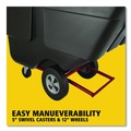 Carts & Trucks | Rubbermaid Commercial FG130400BLA 202 gal. 450 lbs. Capacity Plastic Rotomolded Tilt Truck - Black image number 3