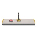 Floor Dusters & Accessories | Rubbermaid Commercial HYGEN FGQ57000YL00 24w x 4-1/2d HYGEN Quick Connect Aluminum S-S Squeegee Frame - Yellow image number 2